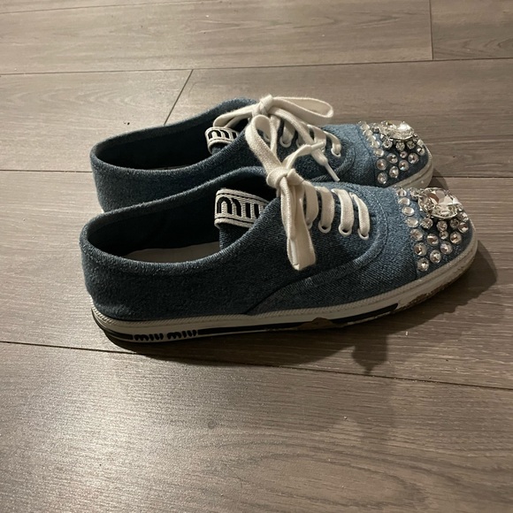 Current miu miu denim sneakers - Picture 4 of 4